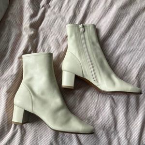 By Far sofia boots white leather